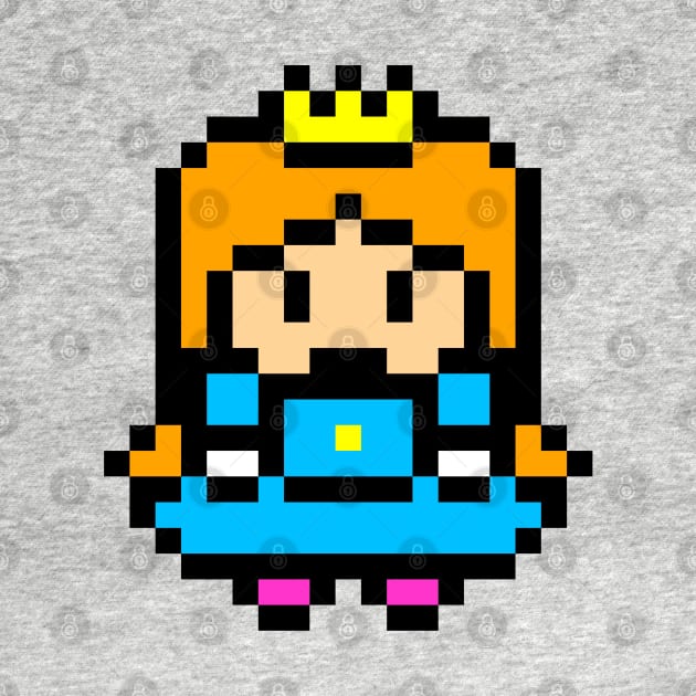 Funny 8 bit video gamer princess by keeplooping